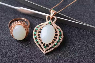 天然和田玉套裝 傳世之珍，東方雅韻